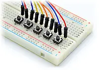 Часовой переключатель 6x6мм / 5мм THT - 2pin - 5шт.