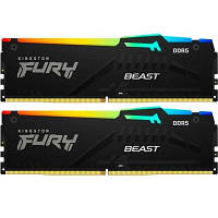 Модуль памяти для компьютера DDR5 16GB (2x8GB) 5200 MHz Beast RGB Kingston Fury (ex.HyperX)