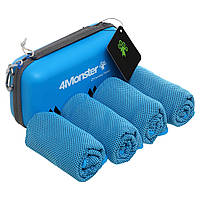 Комплект полотенец спортивных охлождающих COOLING TOWEL 4Monster B-ECT цвет синий