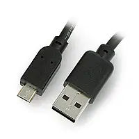 Кабель MicroUSB B - A 2.0 высокоскоростной Goobay черный - 0,3 м