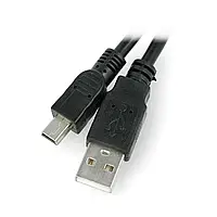 Кабель MiniUSB B - A 2.0 Lanberg 0,3 м - черный