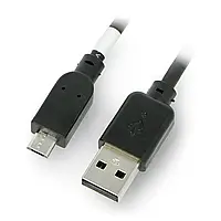 Кабель MicroUSB B - A 2.0 Hi-Speed Goobay черный - 0,6 м