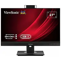 Монитор 27" ЖК ViewSonic VG2756V-2K IPS/2560х1440 безрамочный/поворотный экран Черный