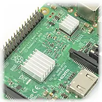 Набор радиаторов для Raspberry Pi с термолентой - 3 шт.