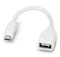 OTG Host microUSB - USB кабель 15 см - оригинальный адаптер для Raspberry Pi Zero