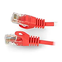 Патч-кабель для подключения сетевых устройств Lanberg Ethernet UTP 5e 2м, красный