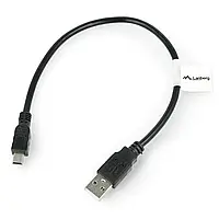 Кабель MiniUSB B - A 2.0 Lanberg 0,3 м - черный