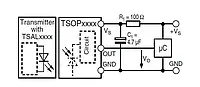 Інфрачервоний приймач TSOP32156 - 56 кГц