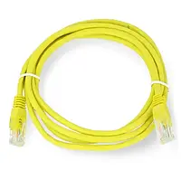 Коммутационный кабель Ethernet UTP 5e 1,5 м - желтый