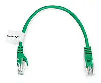 Lanberg Ethernet патч-кабель UTP 5e 0,25 м - зеленый