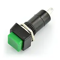 Квадратный выключатель 250 В / 1 A - зеленый