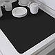Супер поглинаючий килимок нековзний для сушіння посуду суперабсорбуючий 29*39см чорний, фото 2