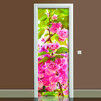 Наклейка на дверь Zatarga Цветение 01 650х2000 мм Розовый (Z180079 dv) KN, код: 1804502