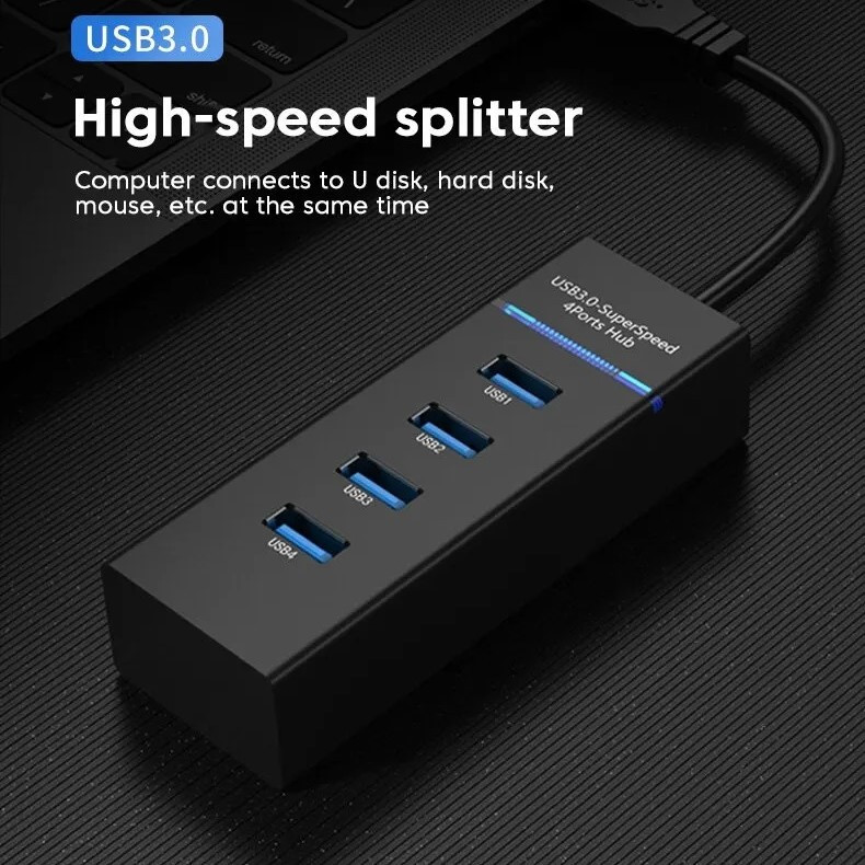 USB-хаб Type-C на 4 порти USB 3.0