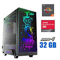 Новий ігровий ПК Tower / AMD Ryzen 5 7500F (6 (12) ядер по 3.7 - 5.0 GHz) / 32 GB DDR5 / 1000 GB SSD M.2 / AMD