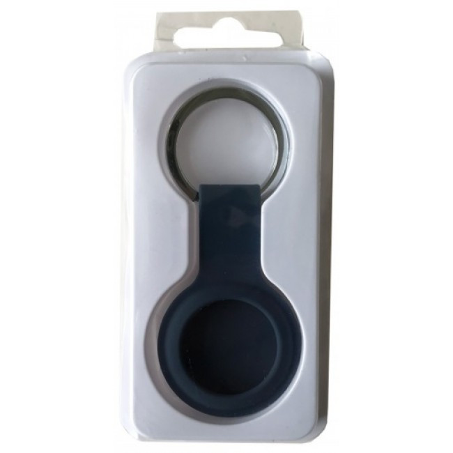 Брелок для AirTag Silicone FULL Key Ring з карабіном, Midnight blue (314982), фото 1
