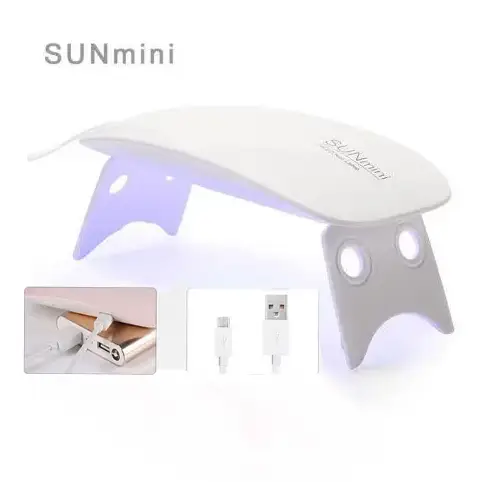 LED+UV мінілампа для манікюру SUN mini 6W з таймером