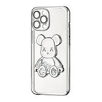 Чехол Shining Bear Case iPhone 12 Pro Max Silver
