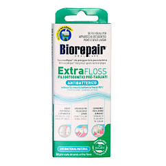 Зубна нитка BioRepair Екстра-суперфлос, з гідроксиапатитом і цинком, 50 шт.