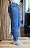Джинси МОМ жіночі на резинці великого розміру (розміри 46-50), фото 3