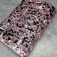 Екошкіра Fashion, розмір 20*28,5 см, колір рожевий -гліттер, арт 07905, 1 лист, Рожевий