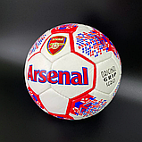 Arsenal м'яч, Футбольний м'яч розмір 5, Зшитий футбольний м'яч, Футбольний м'яч для дітей Біло-червоний (420A), фото 7