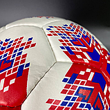 Arsenal м'яч, Футбольний м'яч розмір 5, Зшитий футбольний м'яч, Футбольний м'яч для дітей Біло-червоний (420A), фото 8
