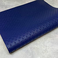 Екошкіра (кожзам) для рукоділля- Плюсики, розмір 19.5*30 см, колір темно-синій, Темно-синій