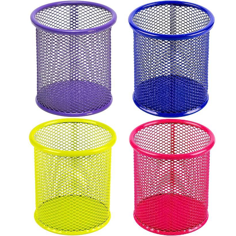 Підставка-стакан для ручок металевий сітка 9.5х8.5см арт.802, фото 1