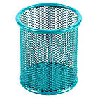 Підставка-стакан для ручок металевий сітка 9.5х8.5см арт.802, фото 4