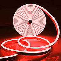 Светодиодная лента OYKYOHEI LED Neon Lights, Red 12V Neon Rope Light, 16.4Ft/5M Waterproof Flex DIY