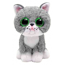 Дитяча іграшка м’яконабивна TY Beanie Boos 36581 Cірий котик "FERGUS", арт. 36581