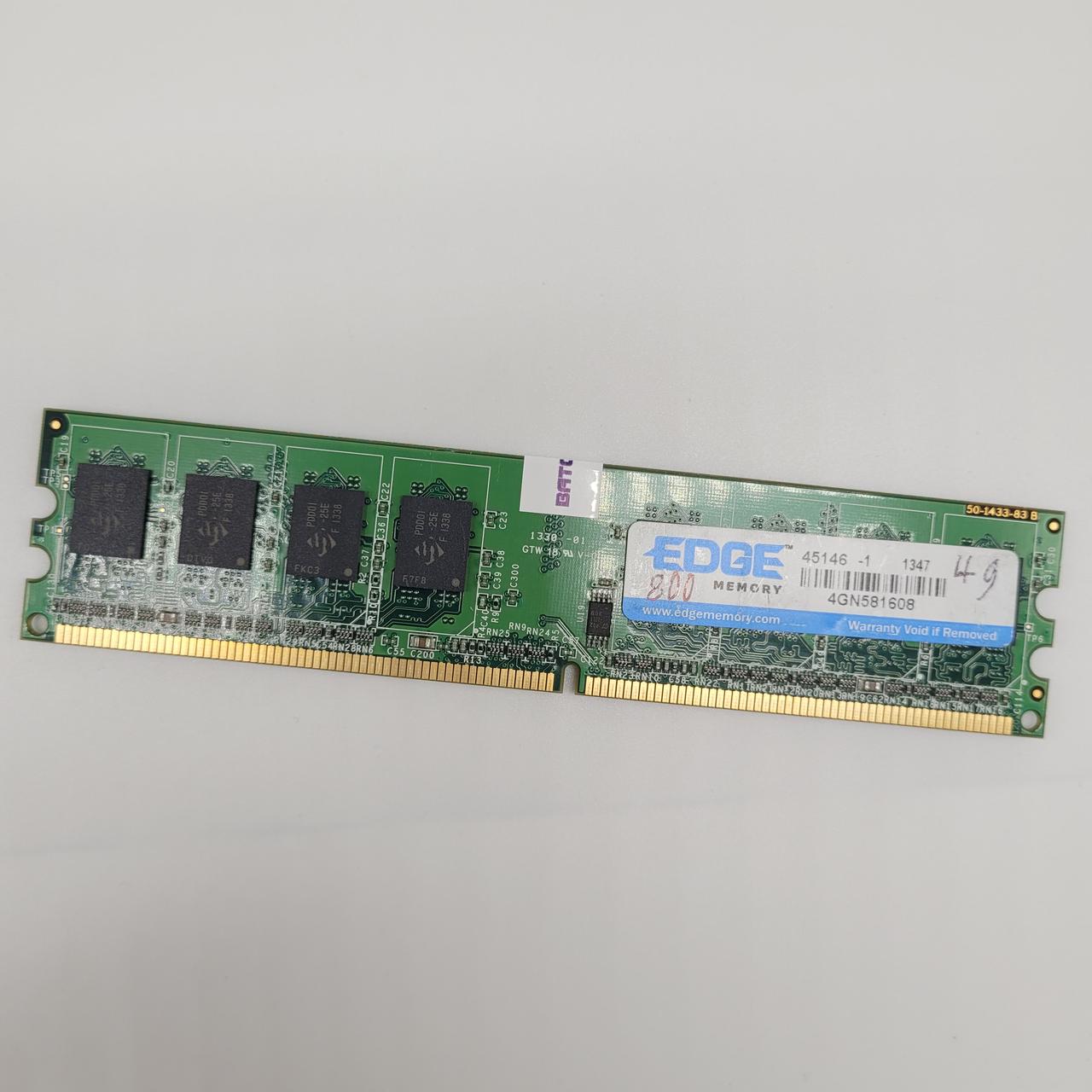 Оперативна пам'ять Edge DDR2 4Gb 800MHz PC2 6400U CL6 (4GN581608) Б/В