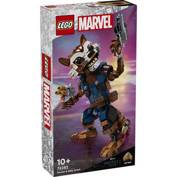 Конструктор LEGO Marvel Ракета та малюк Грут 566 деталей 76282