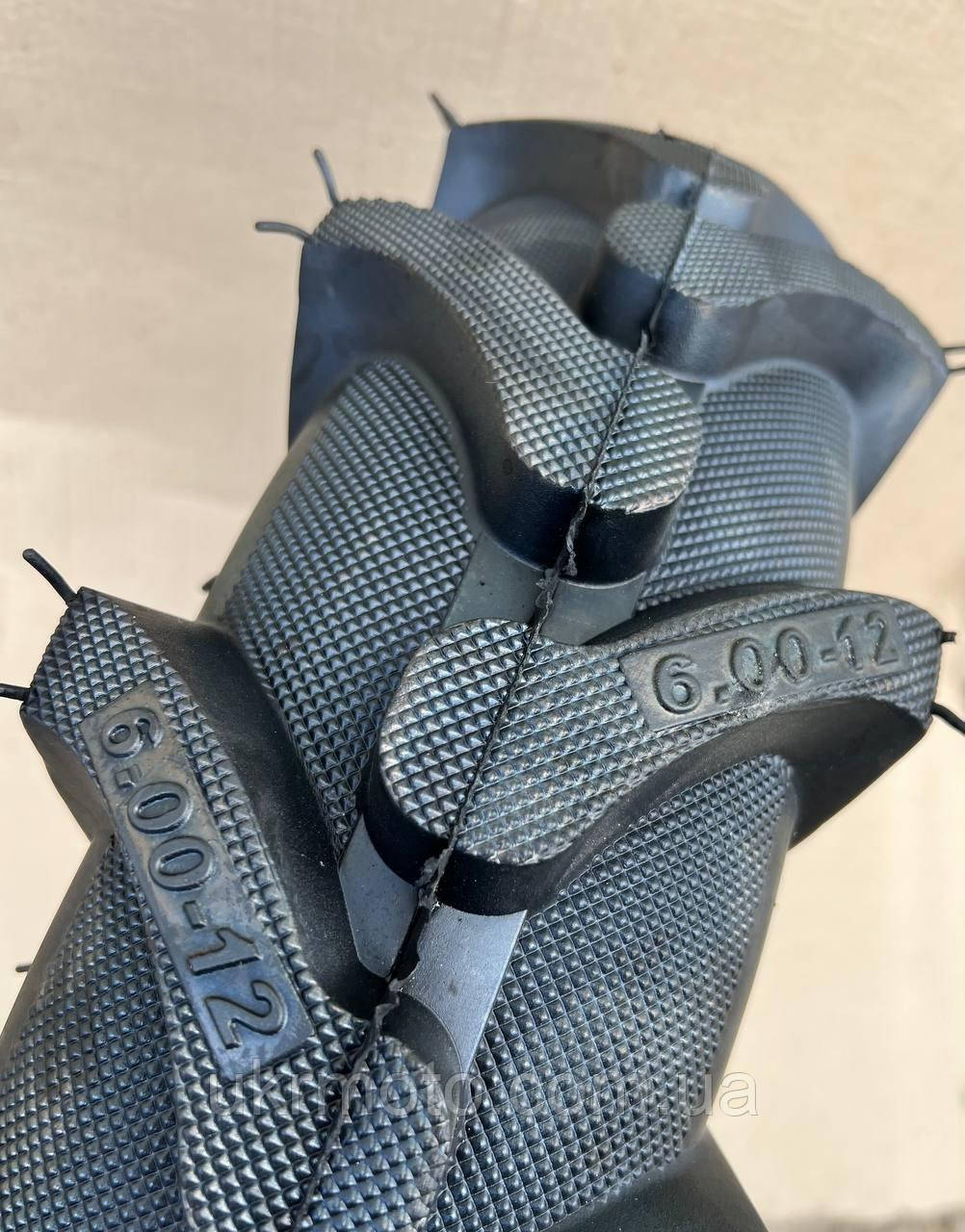 Гума 6.00-12 на мотоблок мінітрактор із камерою, фото 1