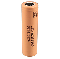 Акумулятор 18650 Li-Ion LG LGDAHD2C1865, 2100mAh, 25A, 4.2 / 3.7 / 2.5V, BEIGE, PVC BOX, 2 шт. в упаковці,