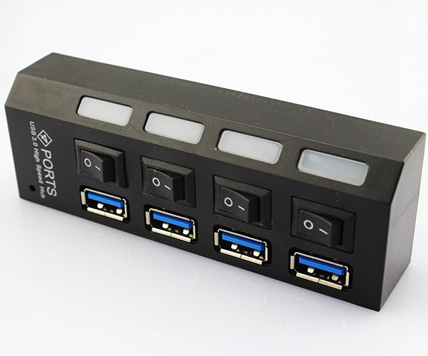 Адаптер разветвитель USB 3.0 на 4 порта USB 3.0 Hub 4 Ports Speed 5Gbps - фото 2 - id-p27941797