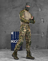 Тактический костюм Tactical series мультикам Мужская форма для военных с наколенниками и с налокотниками