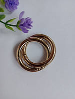 Кільце "карабін" діаметр 3,3 см.(внут.діамтр 2,5 см) Колір золото. Ціна вказана за 1 шт.