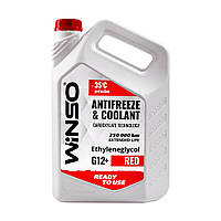 ANTIFREEZE & COOLANT WINSO RED G12+ Антифриз -35С 9kg (2шт/ящ)