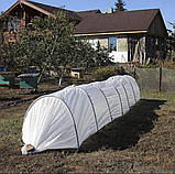 Парник з агроволокна 8 м 60 г/м2 мінітеплиця для розсади, фото 4