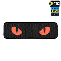 M-Tac нашивка Cat Eyes Laser Cut Black/Red/GID