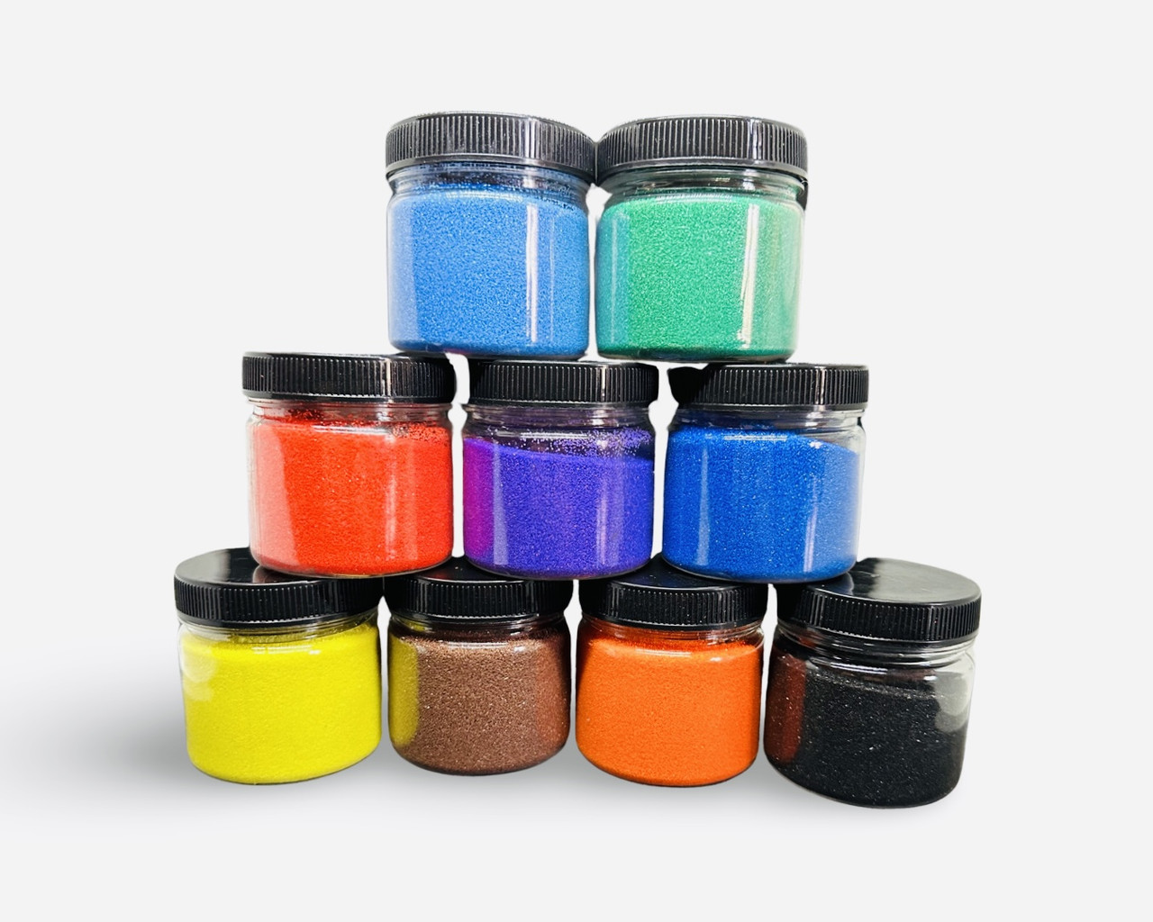 Набір кольорового піску,  8  кольорів