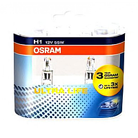 64150ULT-HCB Osram Лампа H1 55W 12V P14,5S 10X2BOX ULTRALIFE (64150ULT-HCB)