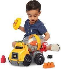 Конструктор Бетономішалка Мега Блокс Mega Bloks CAT Cement Mixer 9 деталей (GFG11) Fisher Price