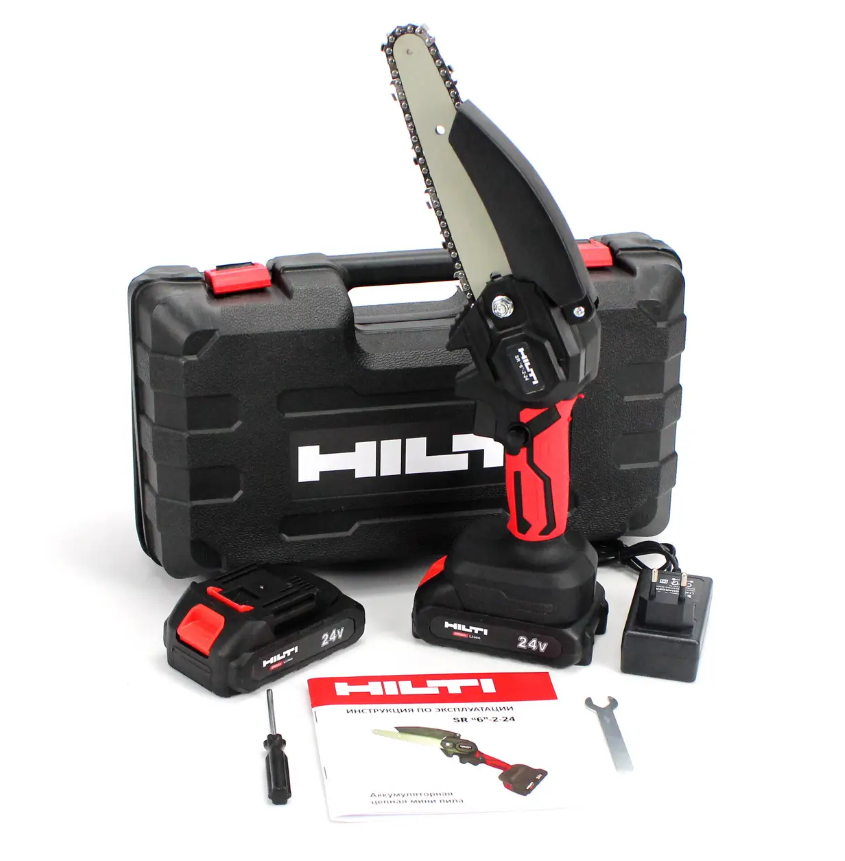 Акумуляторна мініпила HILTI SR 6-2-24 (24 V, 4 AH) АКБ-реж Хильки в кейсі