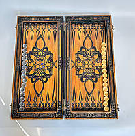 Нарди дерев'яні подарункові Долар 68х32см нарди довгі, фото 2