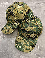Мужская кепка демисезонная камуфляжная коттон размер 57-60, цвет хаки
