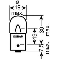 5627TSP Osram Лампа R5W 24V 5W BA15s UNV Truckstar PRO (5627TSP)