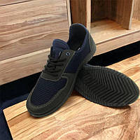 Текстильні кросовки сіткою 41 розмір. літні кросівки під джинси для чоловіків. Модель 91464. AM-286 Колір: синій